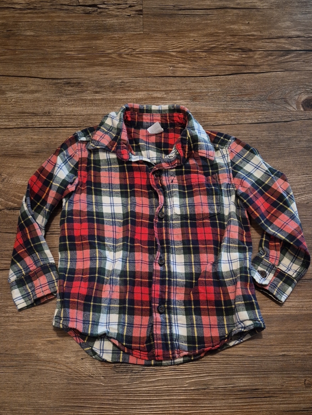Carter's Red Plaid Button-Down Shirt
